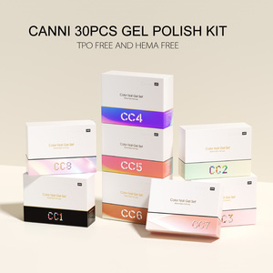 CANNI Nuevo <span class=keywords><strong>Kit</strong></span> de Esmalte de Uñas en Gel CC8 Color Primavera, <span class=keywords><strong>Esmaltes</strong></span> Semipermanentes, 30 Piezas, Arte de Uñas, Esmalte de Uñas Francés, Gel Nude - Product Image 4