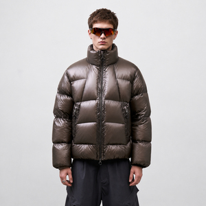 OEM/ODM Custom Professional Puffy Shell Waterproof Wind Resistant Thick Warm Urban Outdoor Men's Winter Fashion <b>Bubble</b> <b>Coat</b> - Product Image 1