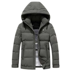 Custom Designed Men's Winter <b>Warm</b> Quilted <b>Jacket</b> Smooth Polyester with Duck Fill <b>Waterproof</b> Fleece Material for Outdoor Use - Product Image 1