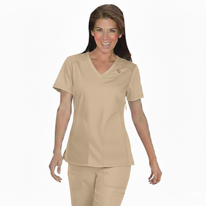 Tenue médicale personnalisée élégante avec logo, tissu jersey, uniformes médicaux en gros pour les médecins et les infirmières - Product Image 3