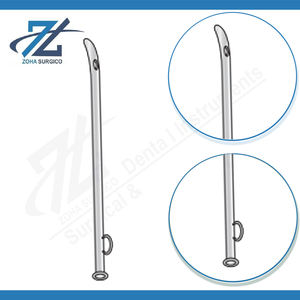 Cathéter ovale à extrémité solide, plaqué chrome, 165 mm de long, instruments chirurgicaux manuels en acier inoxydable, fabricant pakistanais, CE - Product Image 3