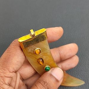 Haute qualité luxe élégant corne de buffle fait main collier boucle d'oreille os Style classique hameçon à basse côte par HF CRAFTS - Product Image 5