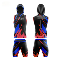 Maillot de football américain 7v7 réversible sans manches à capuche imprimé, personnalisable avec nom d'équipe, uniforme de football américain rapide