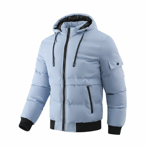 OEM Custom Logo Lightweight Blank Plain Bubble Padded Bomber Jacket Custom Winter Jacket Puffer Waterproof Jacket - Product Image 4