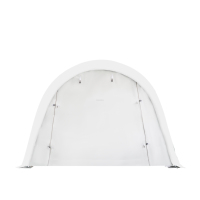 Abri d'entrepôt robuste 12x20FT, structure en acier, imperméable, résistant au vent, tente de stockage en PVC, tissu PE