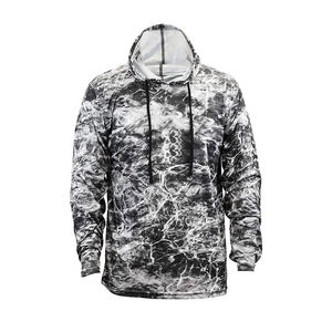 Sweat à capuche camouflage personnalisé tendance 100 % coton pour homme – Collection automne – Écoresponsable – Aventures en plein air – Streetwear – Vêtements brodés personnalisés - Product Image 3