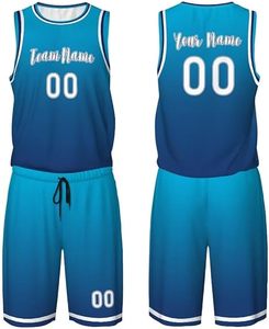 ชุดบาสเก็ตบอลคุณภาพสูงน้ำหนักเบาสำหรับผู้ใหญ่ชุดบาสเก็ตบอลไซส์ใหญ่พิเศษระบายอากาศได้ดีสไตล์ที่เป็นเอกลักษณ์ - Product Image 1