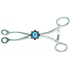 COLLIN Pince à langue de 160 mm avec mâchoires en caoutchouc, instruments dentaires en acier inoxydable, manuel - Product Image 1