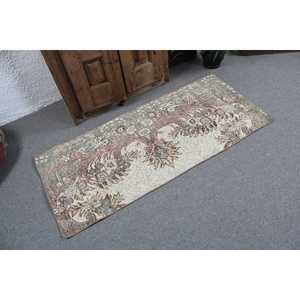 Alfombra de 2.3x5.2 pies, Alfombra Turca Vintage, Alfombra de Lana Verde - Product Image 2