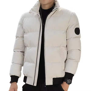 Chaqueta acolchada personalizada de alta calidad para hombre, abrigo de invierno brillante a la moda promocional con estilo informal con capucha - Product Image 1