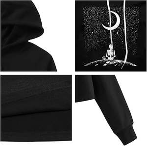 Sudadera con Capucha y Cordón Ajustable para Hombre, Diseño Personalizado de Alta Calidad con Estampado de Letras de Dibujos Animados, Manga Larga, Bolsillos, 2024 - Product Image 2