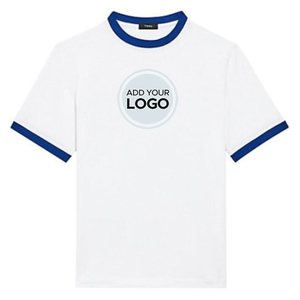 เสื้อยืดผู้ชายทรงหลวม เสื้อยืดแขนสั้นเนื้อหนาทรงหลวม พิมพ์โลโก้ตามสั่ง - Product Image 1