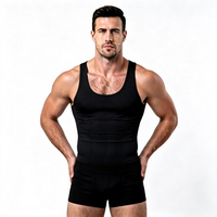 Vêtement de compression pour homme, gilet de compression pour le ventre, débardeur amincissant, sous-vêtement invisible