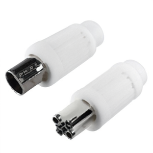 Juego de Adaptadores de Conector de Antena para Cable Coaxial Blanco PP0595 - Product Image 2