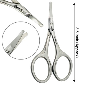 Ciseaux à cuticules courbes en acier inoxydable, durables et réutilisables, pour droitiers, manucure, pédicure, soin de la moustache, coupe-ongles pour bébé - Product Image 2