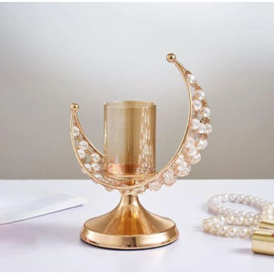 Bougeoir de décoration de maison au design de luxe Bougeoir en métal doré de la meilleure qualité Bougeoir et support décoratifs islamiques - Product Image 5