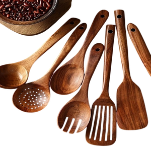 Ensemble de couverts en acier inoxydable lot de 6 cuillères fourchettes disponibles en design personnalisé avec poignées en bois de grande qualité - Product Image 5