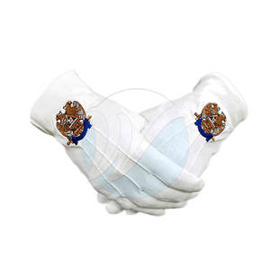 Guantes masónicos de seguridad para las manos de nuevo diseño Guantes masónicos unisex MOQ bajo Guantes masónicos cómodos - Product Image 2