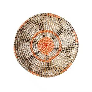 Osier à la main écologique Floral rond jonc de mer tenture murale décoration belle décoration d'intérieur au Vietnam usine article de décoration d'intérieur - Product Image 1