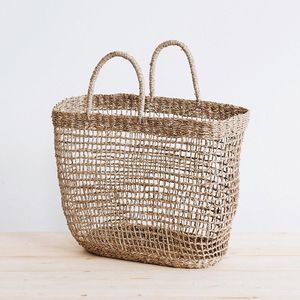 กระเป๋าดีไซเนอร์ขาย กระเป๋าฟางหญ้าทะเล ราคาถูกที่สุด กระเป๋าหญ้าทะเล กระเป๋าถือฟาง - Product Image 3