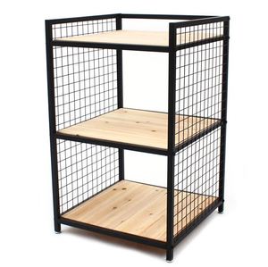 Metal <b>Solid</b> <b>Wood</b> Storage <b>Shelving</b> Rack Fancy Bulk Quantity Made in India for Home Hotels and Restaurant Kitchen Living Room 2023 - Product Image 1
