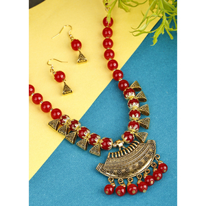 Bijoux demi-lune en alliage oxydé rouge pour les occasions de fête - Product Image 1