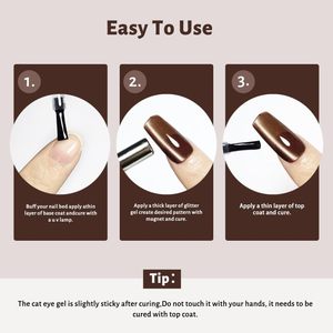 Vernis à ongles magnétique UV Kween Smoky Chocolate Double Rhythm pour manucure - Product Image 3