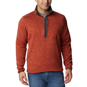 Personnalisable demi-fermeture éclair à manches longues sweat hommes en plein air entraînement entraînement vêtements de sport mince Fitness imprimer demi-fermeture éclair sweats - Product Image 1