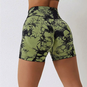 New Elastic Drawstring Patchwork Soft Women <b>Shorts</b> for <b>Girls</b> Casual Slim Summer Wear Custom Gym Sport Fitness Workout Seamless - Product Image 3