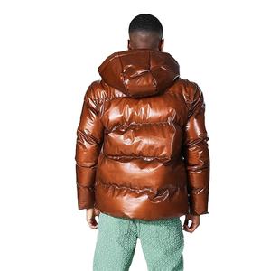 Vestes pour hommes à capuche avec fermeture éclair complète à la mode personnalisées veste coupe-vent respirante et imperméable avec logo personnalisé vestes bouffantes pour hommes - Product Image 4