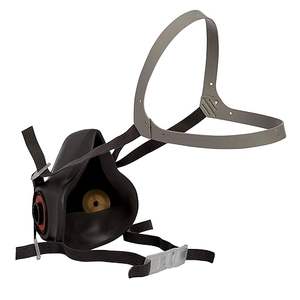 Masque respiratoire réutilisable demi-masque 3M 6300, matériau TPE, ajustement confortable, protection contre les vapeurs organiques, les gaz acides et les particules - Product Image 4