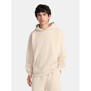 Sweat-shirt à capuche en polaire surdimensionné pour hommes avec poches Automne Hiver Casual Solid Color Pullover - Product Image 1