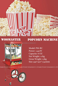 WOOMASTER <span class=keywords><strong>Machine</strong></span> à Popcorn Électrique Commerciale 1440W, Cuve 60OZ, Multi-tension, Garantie 1 An, Nouveau Chariot à Main pour Boulangeries et Événements - Product Image 5