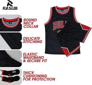 Maillot de basket-ball pour enfants, ensemble 2 pièces, sans manches, maillot de fan pour jeunes filles/garçons, tenue de 2 à 14 ans - Product Image 3