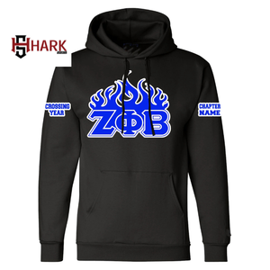 New Arrival Zeta Phi Beta Pullover Long Sleeve Hoodies for Women OEM Screen Printed Sorority Hoody Front Logo Autumn/Winter <b>Y2K</b> - Product Image 3