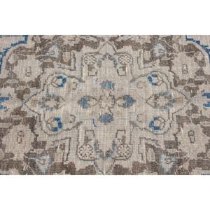 Alfombra Turca Vintage de 9.4x12.3 pies, Alfombra Azul Sólida - Product Image 5