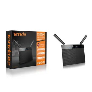 Tenda AC9 Router Wifi inalámbrico 128 DDR Dual banda de 1200M USB 2,0 1 * WAN + 4 * LAN Gigabit puertos Router Wi-Fi 2,4G y 5G Reapter PPTP L2TP