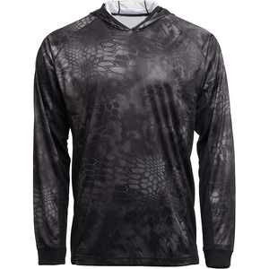 Sweat à capuche de pêche léger avec protection solaire UPF, imprimé par sublimation, séchage rapide, vêtements de performance d'extérieur pour l'été, OEM - Product Image 1