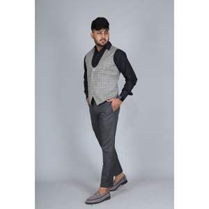 Veste en laine pure designer laine marine hommes vestes sexy manteau gilet sexy manteau pour hommes à la mode - Product Image 4