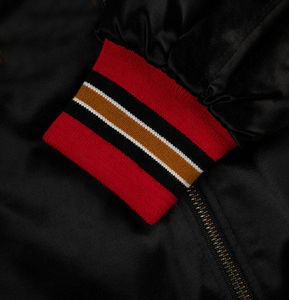 แจ็กเก็ตซาตินทีมใหม่สำหรับนักศึกษาแจ็คเก็ตผ้าซาตินแฟชั่นใหม่2025ฤดูหนาวออกแบบได้ตามที่ต้องการ - Product Image 4