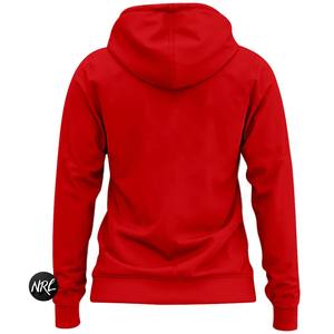 Sudadera de algodón con cremallera completa y capucha para hombre, Sudadera de felpa francesa de invierno unisex, sudadera roja Theta de gran tamaño para hombre - Product Image 2