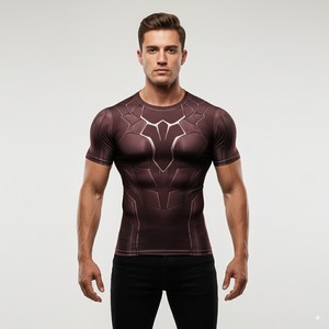 Haute qualité unisexe personnalisé Performance Rash Guards à manches longues pour hommes par le fabricant pakistanais à manches courtes - Product Image 3
