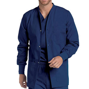 Veste de gommage uniforme d'hôpital de vente en gros le plus récent OEM avec poches Ensemble de vestes de gommage doux pour uniforme d'infirmières médicales d'hôpital - Product Image 2