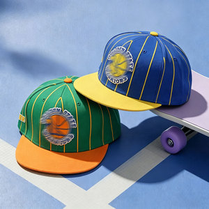 <span class=keywords><strong>Casquette</strong></span> Snapback 5 Panneaux à Visière Plate avec Broderie 3D de Personnage de Dessin Animé Tendance pour l'Extérieur, Accessoire pour Fan - Product Image 1