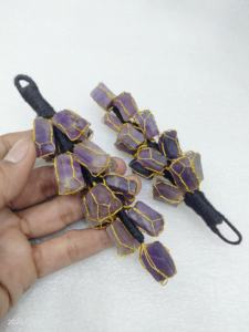 Natural Raw 7 Chakra 21 Beads Hanger para puertas de pared de automóviles y energías negativas de oficina, promueve la conexión a tierra y mejora la espiritual. - Product Image 2