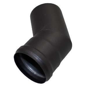 Gomito Nero 45° per Ventilatore di Ventilazione Stufa, Ricambio Rif. 561906 - Product Image 1