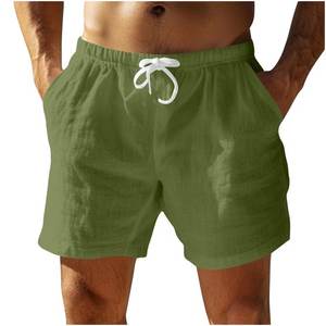 Pantalones cortos de verano para hombre, pantalones cortos de gimnasio por encima de la rodilla, pantalones cortos informales con bolsillos - Product Image 1