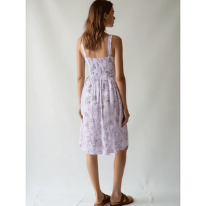 Women's XS Size Floral Cotton Midi <b>Dress</b> Strapless <b>Elastic</b> Waist Boho Style Breathable Crocheted <b>Dress</b> Cutout Decoration for Day - Product Image 2