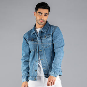 Nardon Apparel Hombres Casual Retro Faded Washed Denim Windbreaker Botón Decoración Baggy Reversible Transpirable Triple Botonadura para - Product Image 5