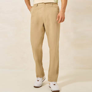 Pantalon chinos Slim Fit élégant pour hommes de haute qualité Logo personnalisé imprimé taille moyenne Style droit avec coupe Premium - Product Image 1